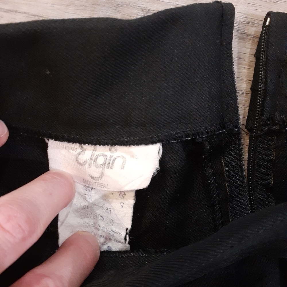 Vintage Black Midi Skirt - Picture 6 of 7